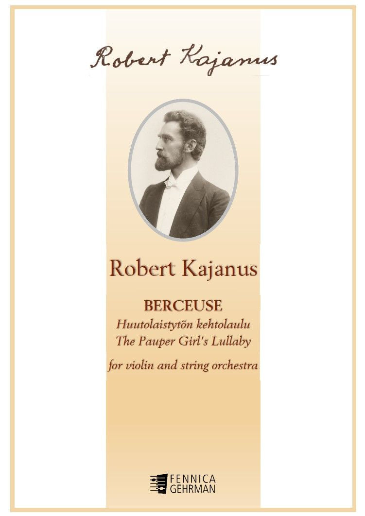 Valokuva kirjasta  Berceuse - Huutolaistytön kehtolaulu / The Pauper Girl's Lullaby - Score &amp; Parts, kuuluu tuoteryhmään Musiikki.