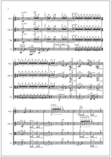 Flickereth for string quartet - Score & parts