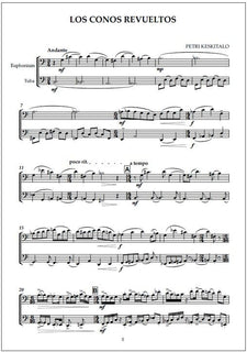 Tubhonium Sketches for euphonium and tuba - Playing score