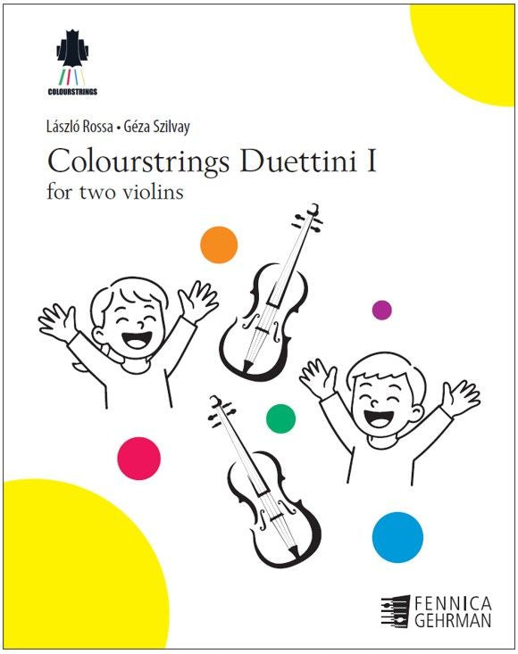 Valokuva kirjasta Géza Szilvay Colourstrings Duettini I for two violins, kuuluu tuoteryhmään Musiikki.