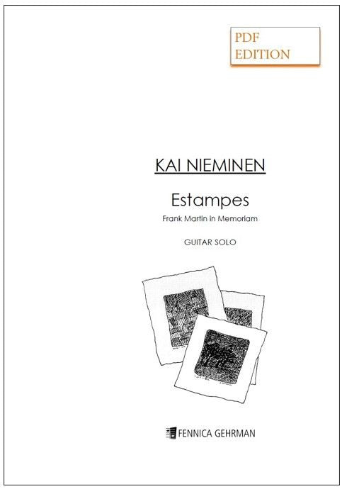 Valokuva kirjasta  Estampes for Guitar (PDF), kuuluu tuoteryhmään E-kirjat tieto.