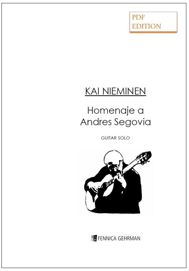 Valokuva kirjasta  Homenaje a Andres Segovia (PDF) — Guitar, kuuluu tuoteryhmään E-kirjat tieto.