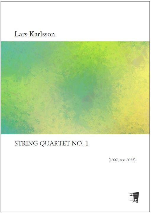 Valokuva kirjasta  String quartet no. 1 (1997, rev. 2025) - Score &amp; parts, kuuluu tuoteryhmään Musiikki.