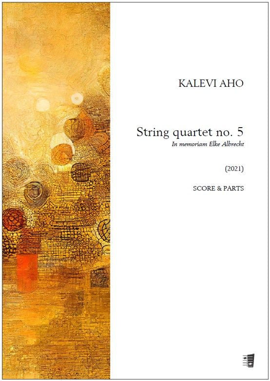 Valokuva kirjasta  String quartet no. 5 - Score &amp; parts, kuuluu tuoteryhmään Musiikki.