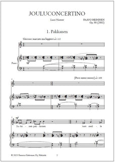 Jouluconcertino - Voice & piano