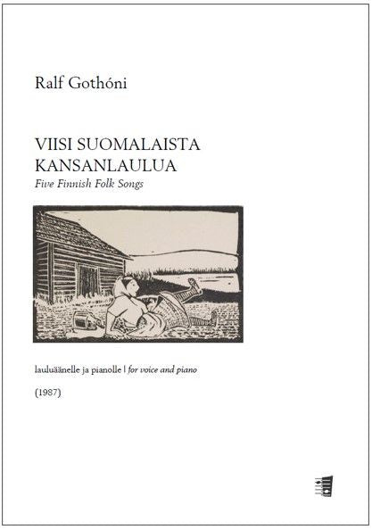 Valokuva kirjasta  Viisi suomalaista kansanlaulua - Laulu &amp; piano, kuuluu tuoteryhmään Musiikki.