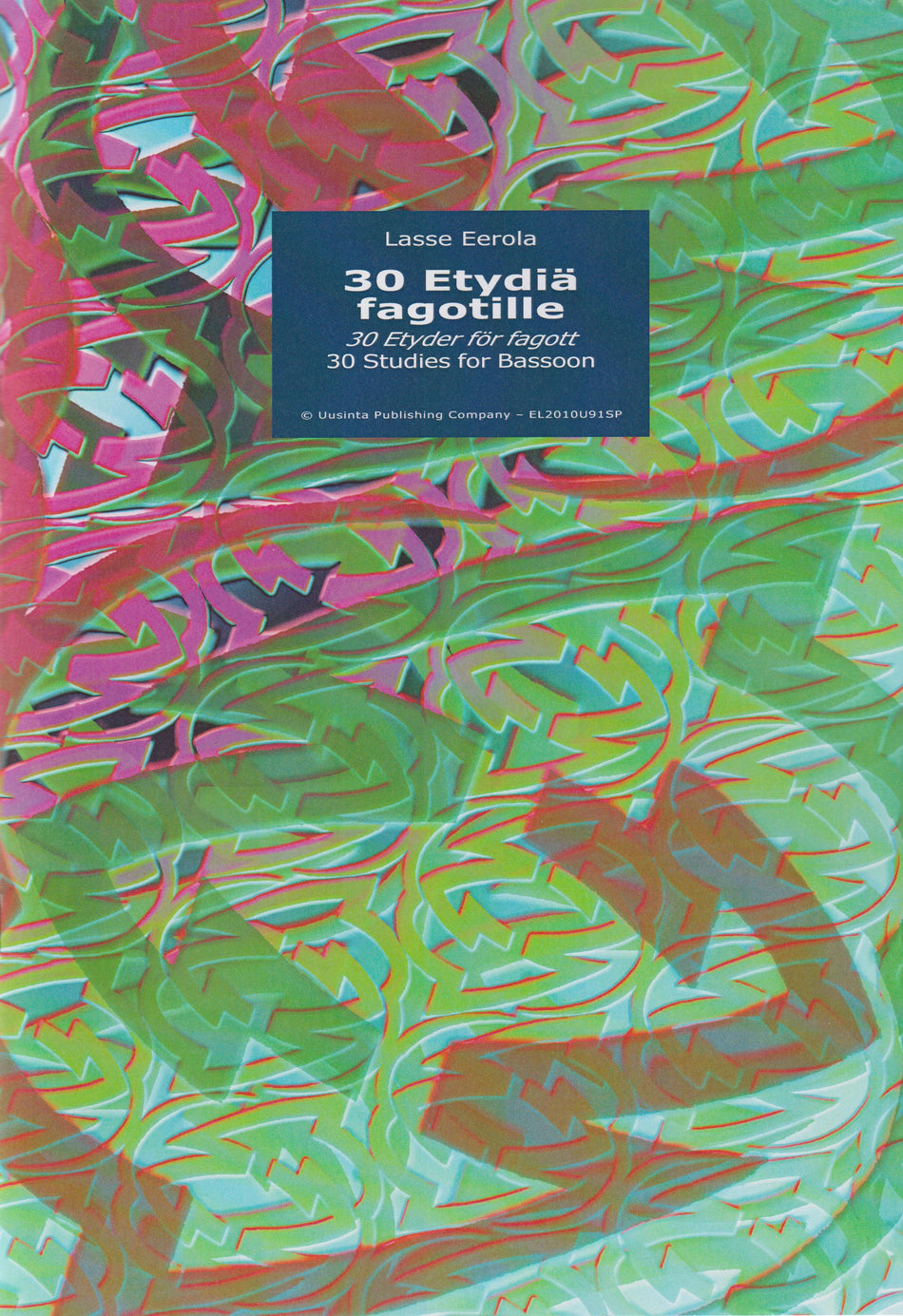 Valokuva kirjasta  30 etydiä fagotille, kuuluu tuoteryhmään Musiikki.