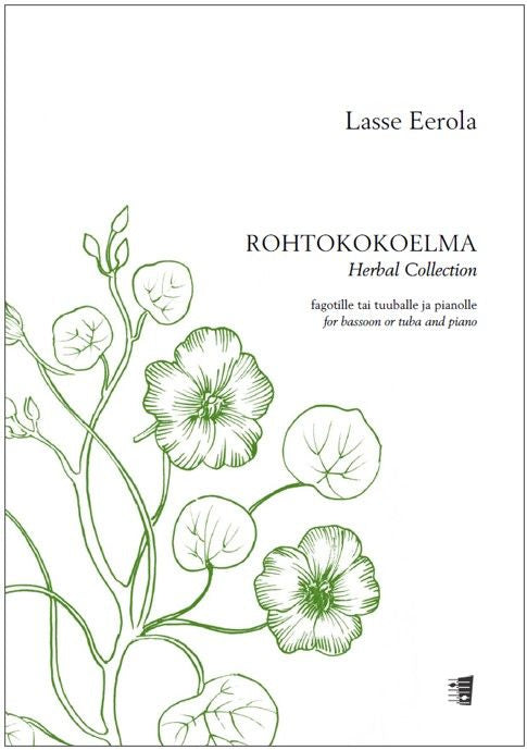 Valokuva kirjasta  Rohtokokoelma (Herbal Collection) for bassoon or tuba and piano, kuuluu tuoteryhmään Musiikki.