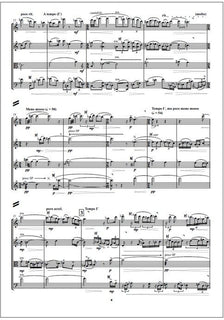 Trois poèmes for string quartet - Score & parts