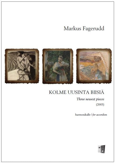 Valokuva kirjasta  Three newest pieces for accordion, kuuluu tuoteryhmään Musiikki.