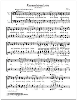 Uusmaalaisten laulu - Mixed choir