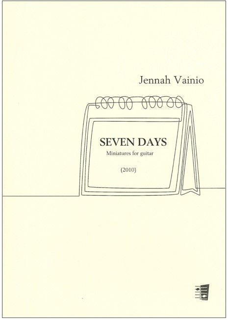 Valokuva kirjasta  Seven Days - Miniatures for guitar, kuuluu tuoteryhmään Musiikki.