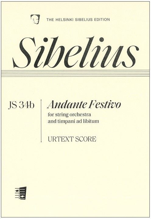 Valokuva kirjasta  Andante Festivo for string orchestra and timpani ad lib. - Score &amp; parts, kuuluu tuoteryhmään Musiikki.