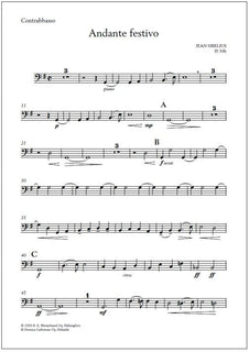 Andante Festivo for string orchestra and timpani ad lib. - Score & parts