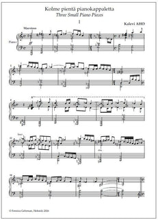 Three small piano pieces