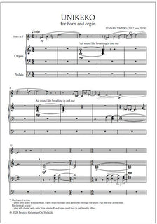 Unikeko (Sleepyhead) for horn and organ