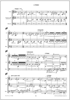 Trio for flute, clarinet and bassoon, op. 1 - 