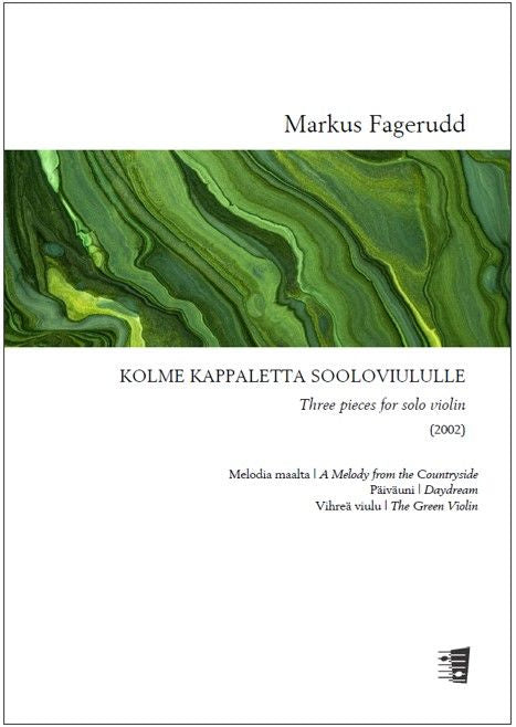 Valokuva kirjasta  Three pieces for solo violin, kuuluu tuoteryhmään Musiikki.