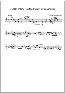 Three pieces for solo violin