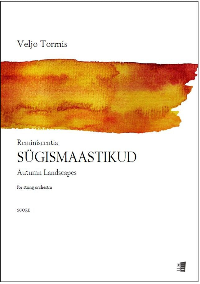 Valokuva kirjasta  Reminiscentia: Sügismaastikud for string orchestra - Score &amp; parts, kuuluu tuoteryhmään Musiikki.