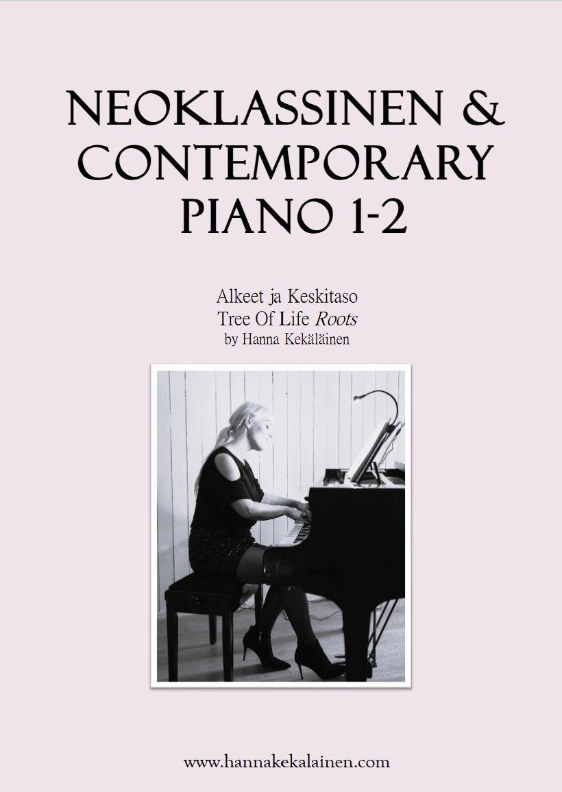 Valokuva kirjasta Hanna Kekäläinen Neoklassinen &amp; Contemporary Piano 1-2, kuuluu tuoteryhmään Musiikki.