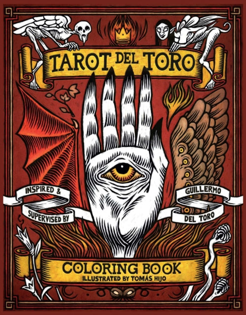 Valokuva kirjasta Insight Editions Tarot del Toro Coloring Book, kuuluu tuoteryhmään Ruots harrasteet taide.