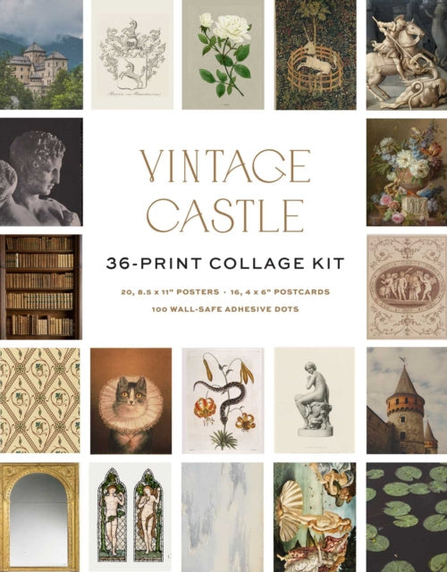 Valokuva kirjasta Insight Editions Vintage Castle Wall Collage Kit, kuuluu tuoteryhmään Ulk taide musiikki.
