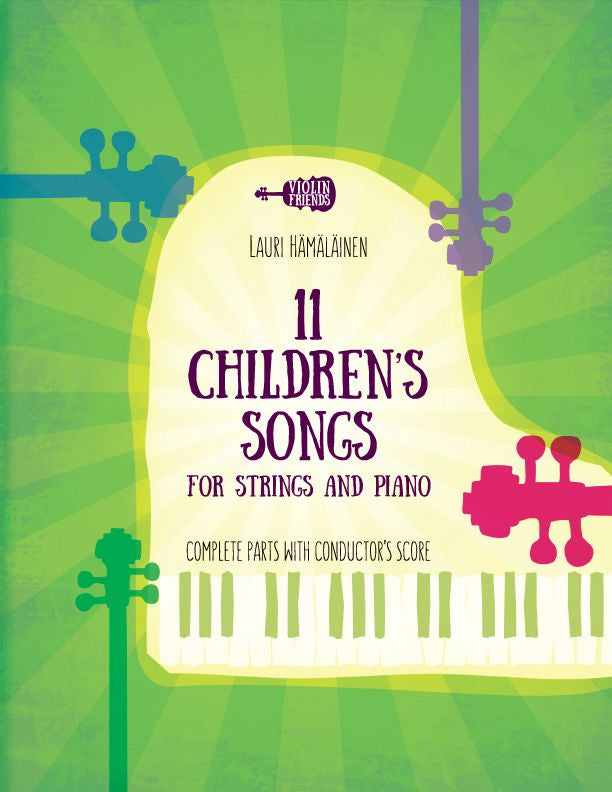 Valokuva kirjasta Lauri Hämäläinen 11 Children's Songs for Strings and Piano: Complete Parts, kuuluu tuoteryhmään Musiikki.