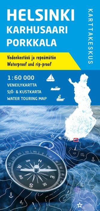 Helsinki Karhusaari Porkkala veneilykartta 1:60 000