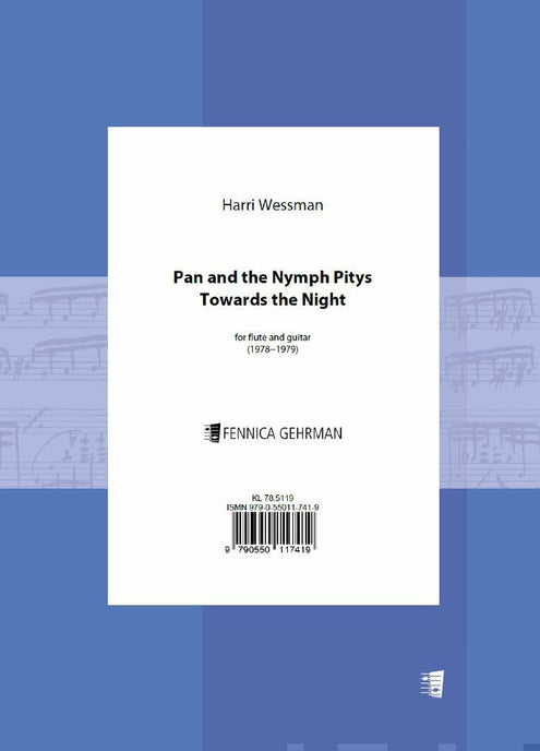 Pan and the Nymph Pitys - Towards the Night for flute and guitar - Playing score (1978 - 1979)
