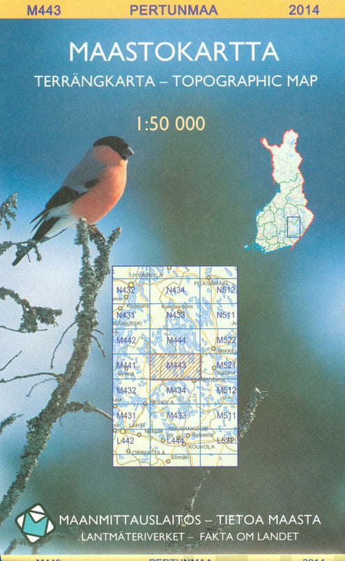 Maastokartta M443 Pertunmaa 1:50 000