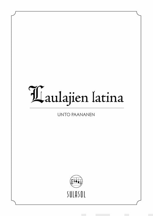 Laulajien latina