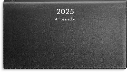 Ambassador musta muovikansi 2025