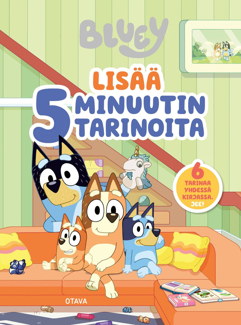 Valokuva kirjasta  Bluey - Lisää 5 minuutin tarinoita, kuuluu tuoteryhmään Lasten kuvakirjat.