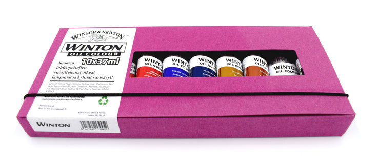 Öljyvärilajitelma 10 x 37 ml W&N Winton, Suomen värisävyt