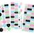 Tarra-arkki 3 kpl kalenteritarrat pastelli