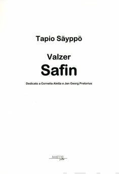 Valzer Safin (+cd-rom)