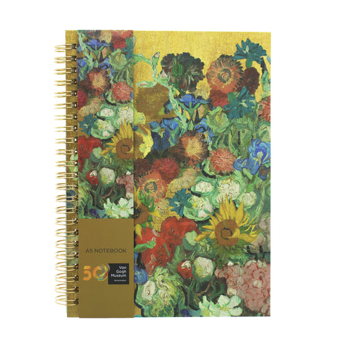 Kierremuistikirja A5 Van Gogh Vincent's flowers