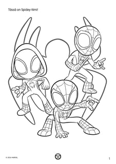Marvel Spidey Seittikavereiden värityskirja
