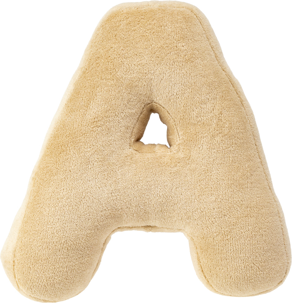 Valokuva tuotteesta Pehmokirjain Lumo Stars Soft Letter A beige, velboa, kuuluu tuoteryhmään Lelut.