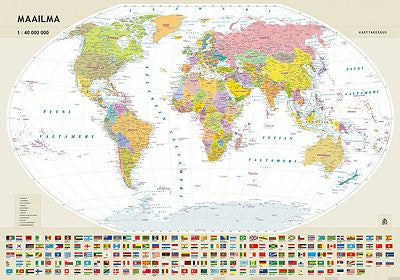 Raaputettava maailmankartta