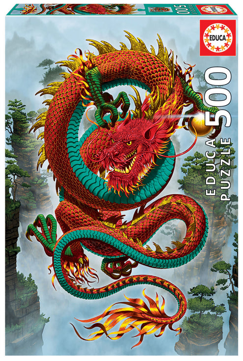 Palapeli 500 palaa Good Fortune Dragon, Vincent Hie