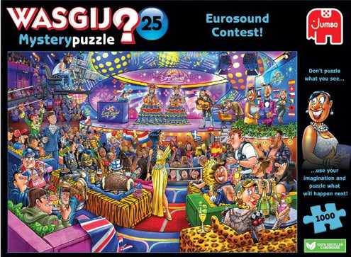 Palapeli 1000 palaa Wasgij Mystery 25 Eurosong contest