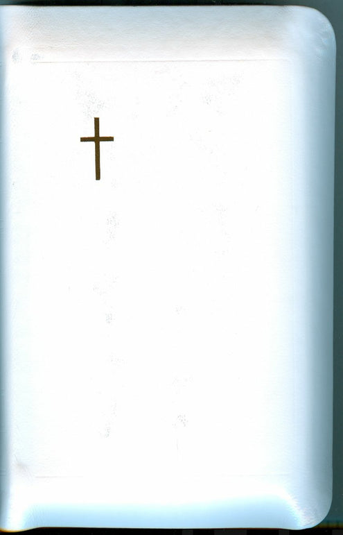 Virsikirja (nahkakantinen, soinnutettu, valkoinen + lisävhko, katekismus ja jumalanpalvelusliitteet,  koko 96 x 140 mm)