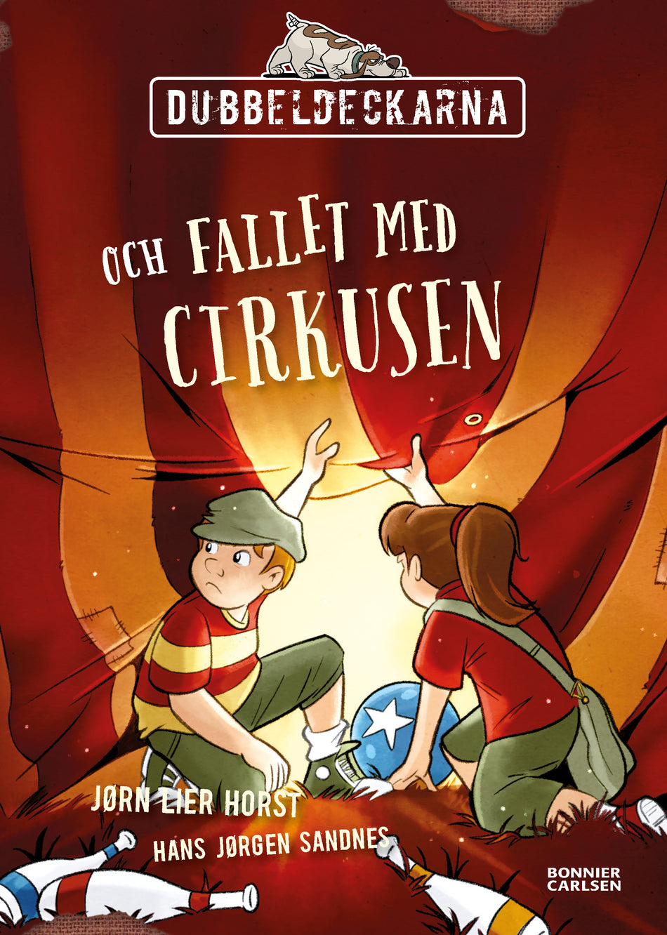 Valokuva kirjasta Jørn Lier Horst Dubbeldeckarna och fallet med cirkusen, kuuluu tuoteryhmään Ruots lapset nuoret ja sarjakuvat.