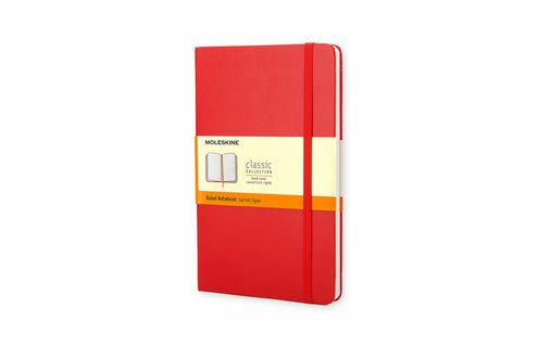 Moleskine Large Ruled Hardcover Notebook Scarlet Red