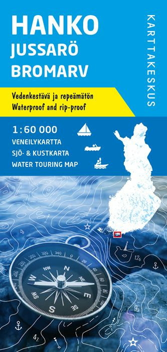 Hanko Jussarö Bromarv veneilykartta 1:60 000