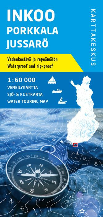 Inkoo Porkkala Jussarö veneilykartta 1:60 000