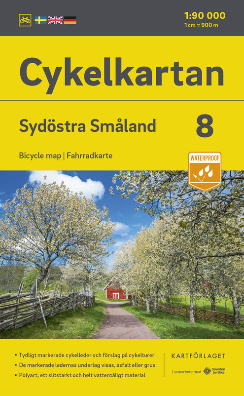 Cykelkartan Blad 8 Sydöstra Småland 2023-2025