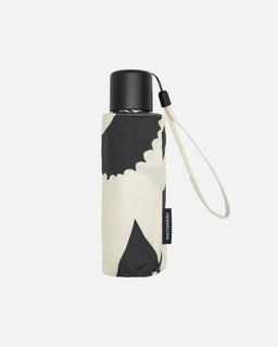 Sateenvarjo Marimekko Mini Manual Unikko, luonnonvalkoinen musta